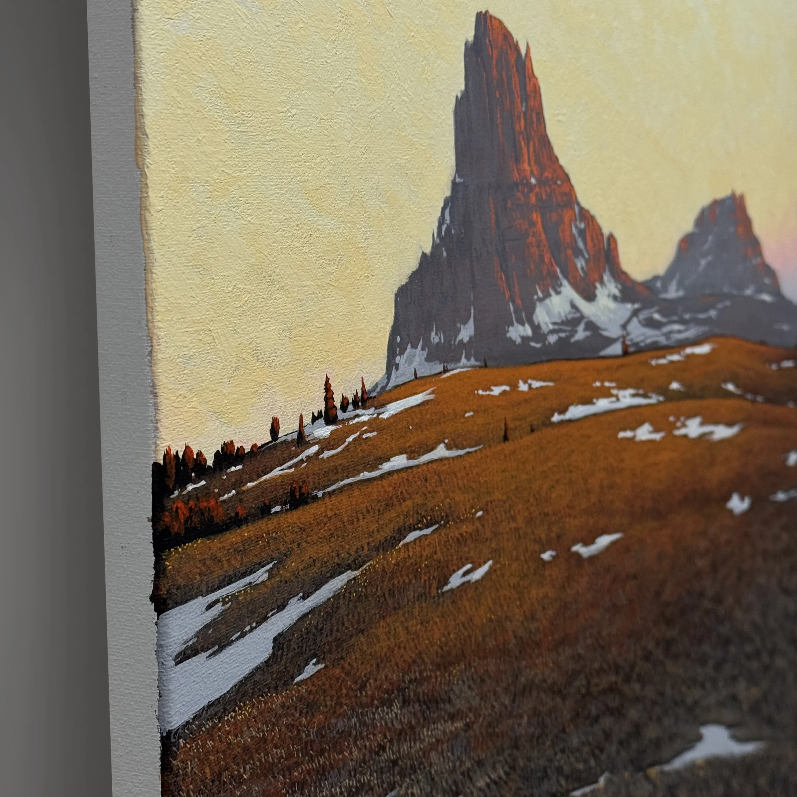 Image of Spring landscape by Oleh Dron, size: 80х80см, made of Canvas, acrylic, from Lviv, Ukraine Photo 4 of 4.