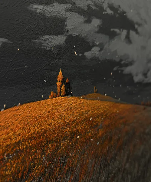 Зображення "Dark and Light" від Oleh Dron, розмір: 110х100см, матеріали: Полотно, акрил, медіум: Живопис, місто: Львів, Україна Фото 3 з 4.