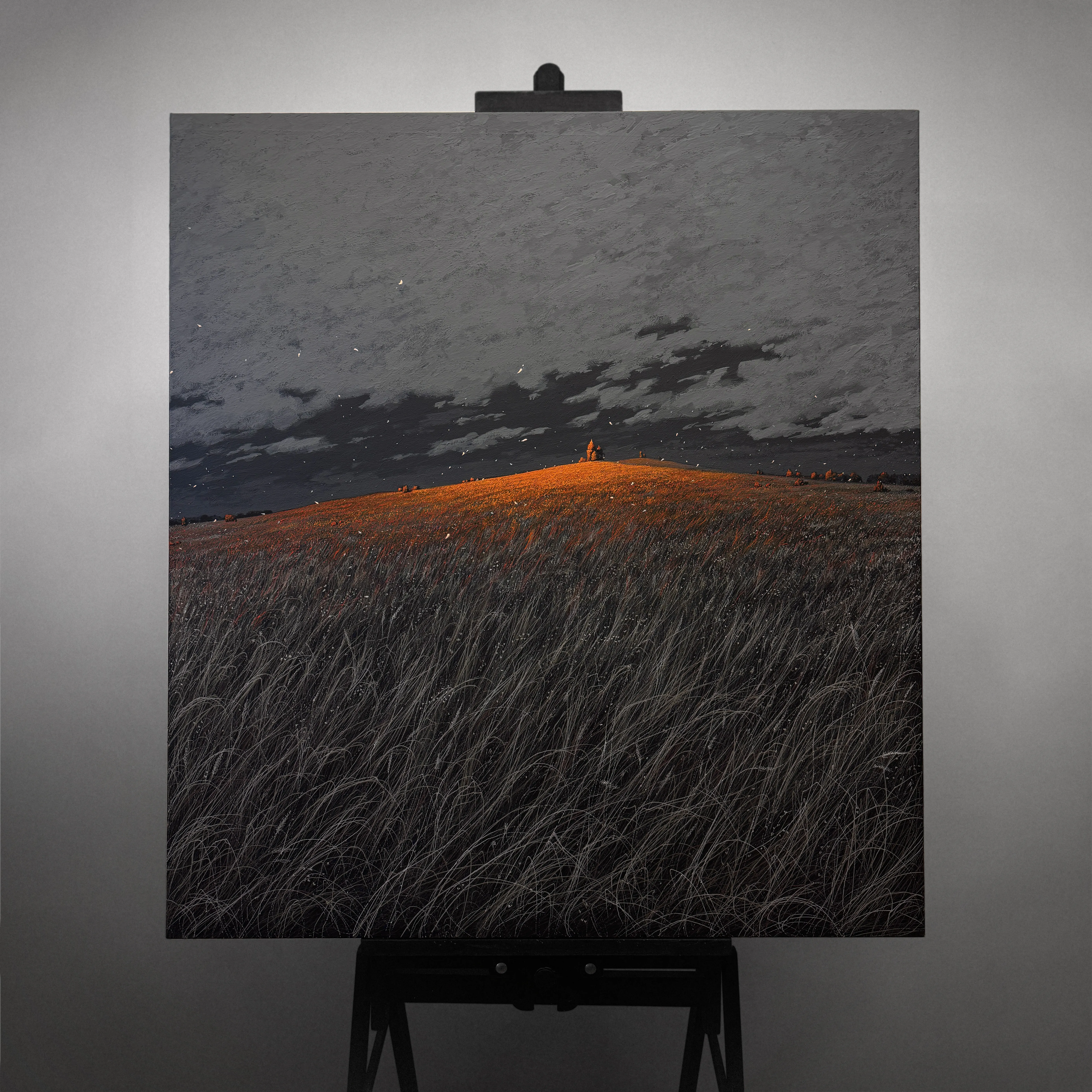 Image of Dark and Light by Oleh Dron, size: 110х100cm, made of Canvas, acrylic, Original artworks medium, from Lviv, Ukraine Photo 1 of 4.