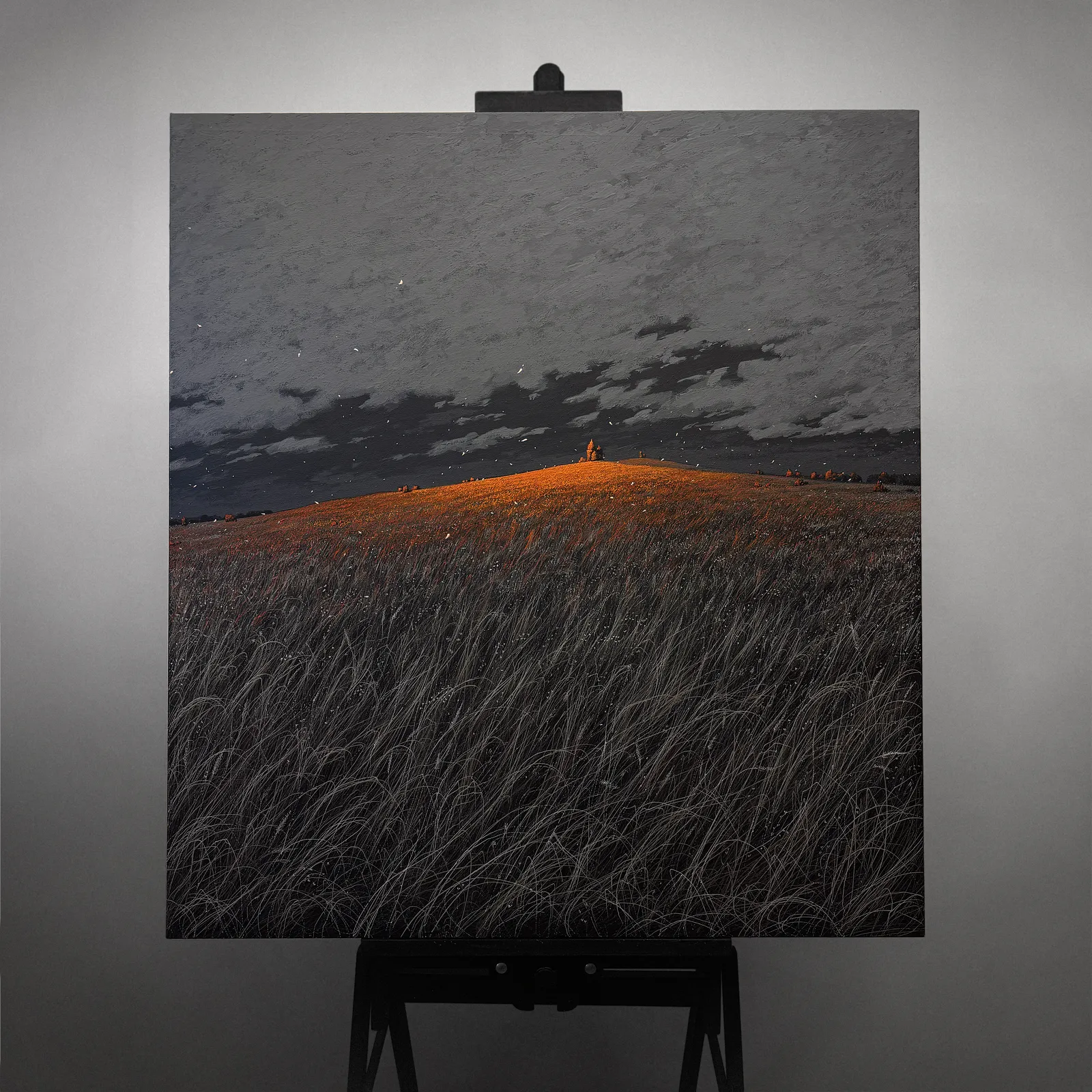 Image of Dark and Light by Oleh Dron, size: 110х100cm, made of Canvas, acrylic, Original artworks medium, from Lviv, Ukraine Photo 1 of 4.
