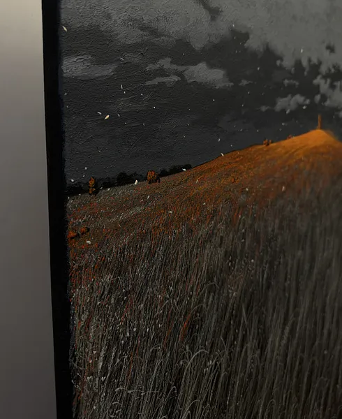 Image of Dark and Light by Oleh Dron, size: 110х100cm, made of Canvas, acrylic, Painting medium, from Lviv, Ukraine Photo 4 of 4.