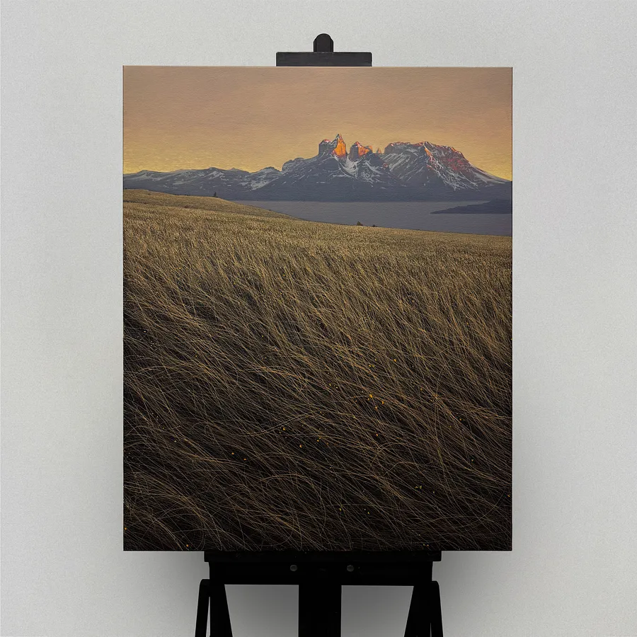 Image of Ray by Oleh Dron, size: 80х100cm, made of Canvas, acrylic, Painting medium, from Lviv, Ukraine Photo 1 of 5.